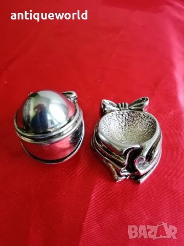 СРЕБЪРНО  Яйце с Поставка ,Сребро 925 ,129гр., снимка 9 - Антикварни и старинни предмети - 42648451