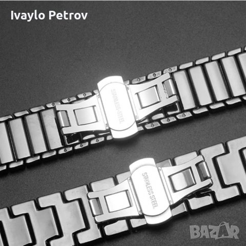 Луксозни Керамични верижки за SAMSUNG S 3 HUAWEI GT/GT 2/GT3/PRO 42/ 46мм.20/22мм, снимка 2 - Каишки за часовници - 38083812