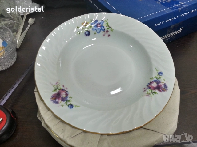 Стар български порцелан чинии дълбоки 