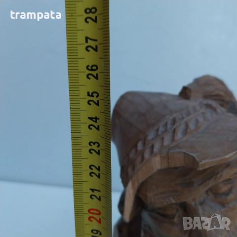 ТОП ОФЕРТА -50%   Стара немска дървена фигура дърворезба , снимка 9 - Антикварни и старинни предмети - 52325988