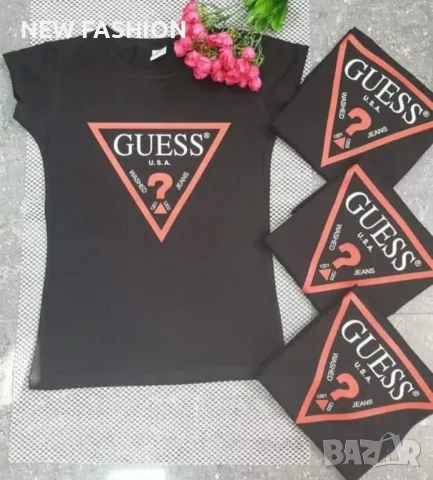 Дамски Памучни Тениски ✨Guess, снимка 10 - Тениски - 49597695