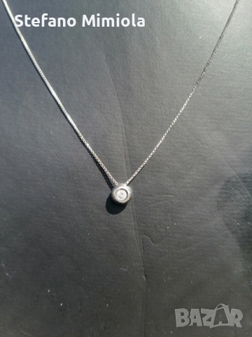 висулка от бяло злато и диаманти, снимка 2 - Колиета, медальони, синджири - 51836559