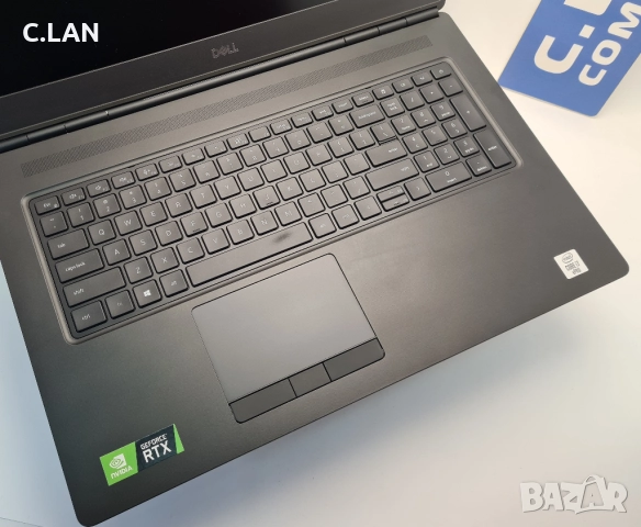 Dell Precision 7750 i7-10785H/32GB/512SSD/RTX A4000-8GB/FHD/Подсветка, снимка 8 - Лаптопи за работа - 52833323