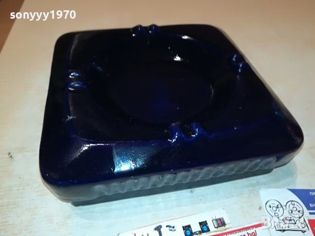 голям керамичен пепелник 20х20х6см 2305232108M