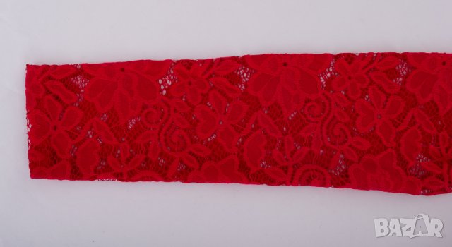 Червена рокля с дантела марка Creens - XL, снимка 6 - Рокли - 38778690