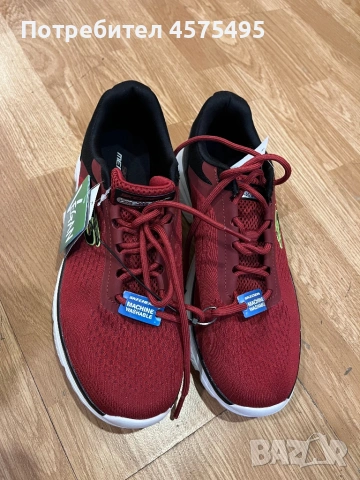Мъжки спортни обувки, текстил, червени/черни, снимка 3 - Ежедневни обувки - 53037852