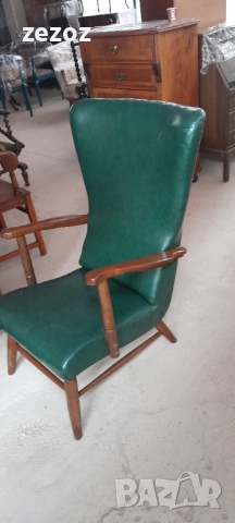 Ретро кресло масив №024, снимка 3 - Дивани и мека мебел - 52703590