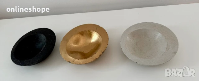 Мини дизайнерска купичка “Гравитация” – бетонен стил за модерния дом, снимка 5 - Декорация за дома - 50545101