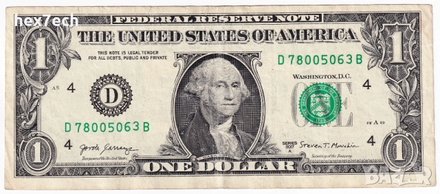 ❤️ ⭐ САЩ 2017 1 долар Кливланд D ⭐ ❤️, снимка 2 - Нумизматика и бонистика - 52509811