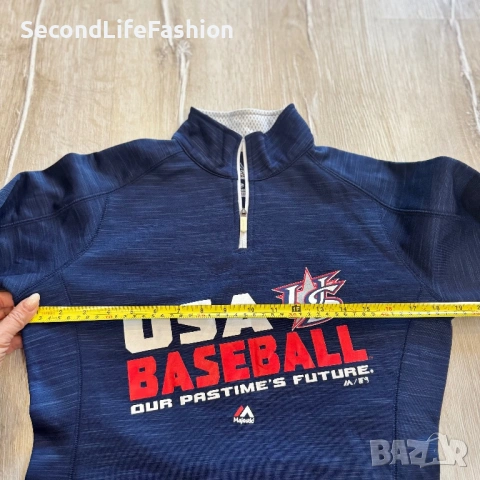 Дамска спортна блуза Majestic Athletic размер S , снимка 3 - Блузи с дълъг ръкав и пуловери - 53175281