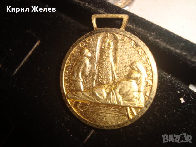 СТАР ПОЗЛАТЕН РЕЛИГИОЗЕН КАТОЛИЧЕСКИ МЕДАЛИОН МЕДАЛ 18157