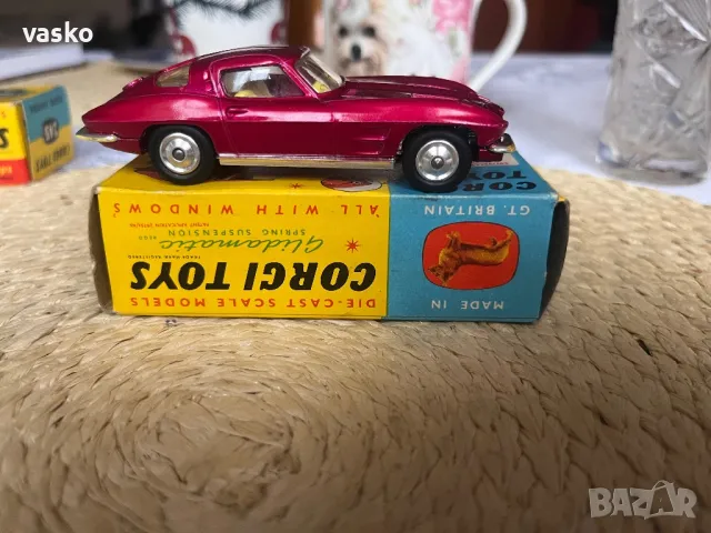 CORGI TOYS CORVETTE STING RAY GT.BRITAIN, снимка 4 - Колекции - 49839958