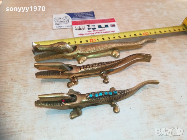 крокодили 3бр мед/месинг 1501211904, снимка 5 - Колекции - 31437300