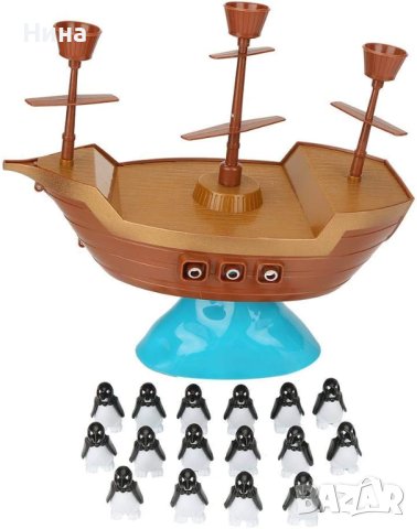 Игра за баланс - кораб с пингвини 🐧 , снимка 3 - Образователни игри - 42061106