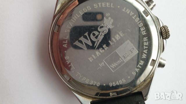Кварцов хронограф West, снимка 4 - Антикварни и старинни предмети - 44601403