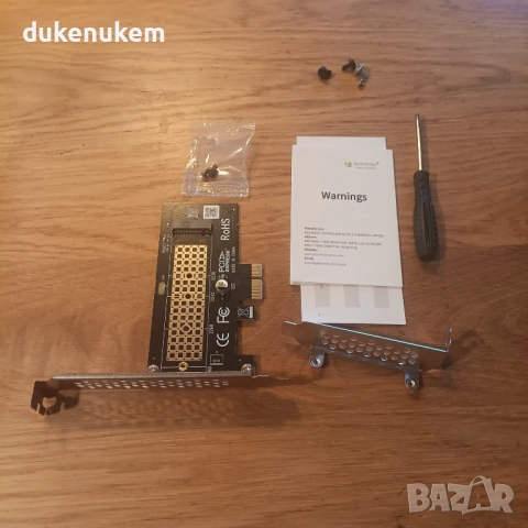 Адаптер M.2 NVMe към PCIe X1 GLOTRENDS PA09-X1, снимка 7 - Кабели и адаптери - 53269193