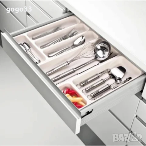 Разпределител за прибори Tescoma FlexiSPACE – Идеален ред във всяко чекмедже, снимка 2 - Прибори за хранене, готвене и сервиране - 50049394