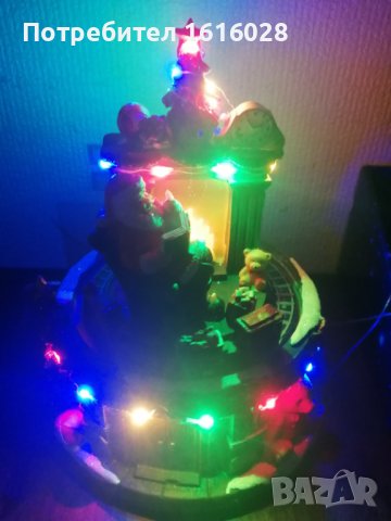 Дядо Коледа пред камината -  музикална и LED сцена на MAGIC VILLAGЕ, снимка 7 - Декорация за дома - 42784883