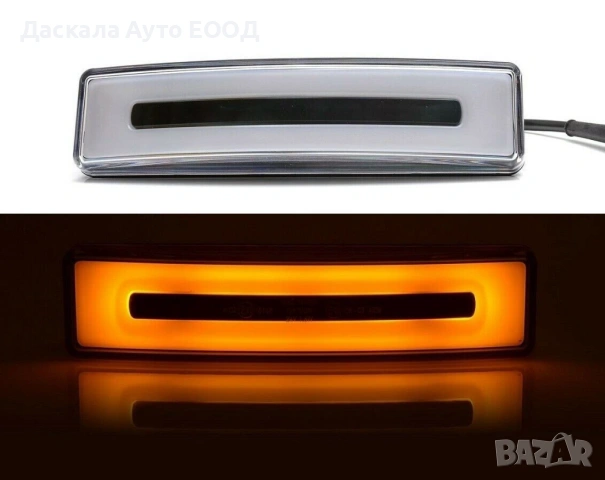 1 бр. ЛЕД НЕОН габарит за таван кабина за СКАНИЯ Scania R P G 2004-2016г. , ПОЛША