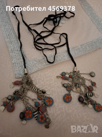 Колие с висулки, снимка 3 - Колиета, медальони, синджири - 52283670