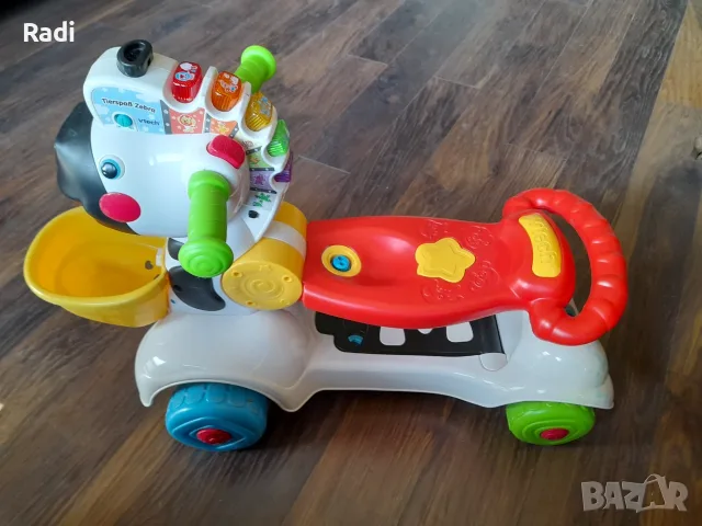 Детска музикална проходилка и тротинетка 3 в 1 VTech Tierspaß Zebra (или VTech 3-in-1 Zebra Scooter)