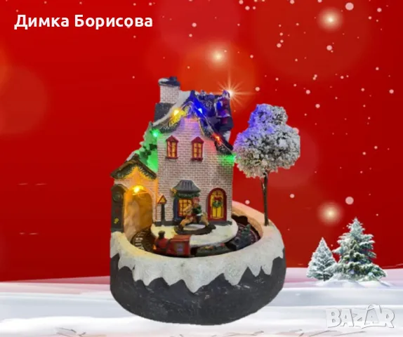 Коледна светеща декорация с Дядо Коледа - Оживете празничния дух у дома