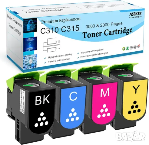 ASEKER C310 C315 Тонер касети, за Xerox C310 C310DNI C315 C315DNI,4 бр