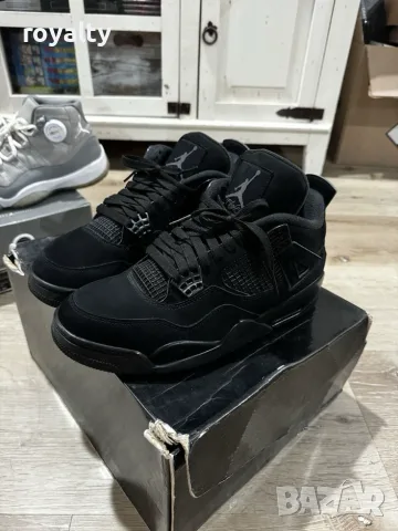 Nike air jordan 4 Black Cat Нови Маратонки [36-46 Номер] с Кутия 