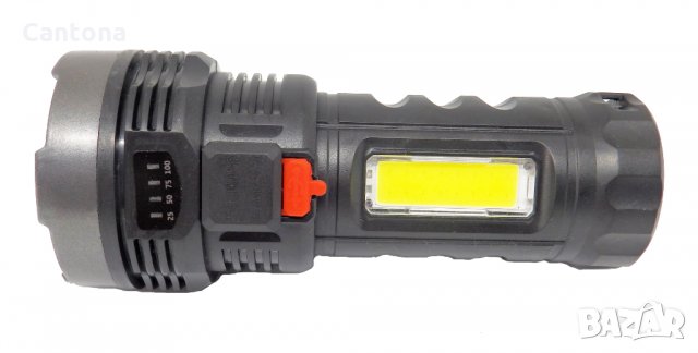 LED акумулаторен фенер и лампа BL-822, LED + COB диоди, снимка 2 - Къмпинг осветление - 31691677