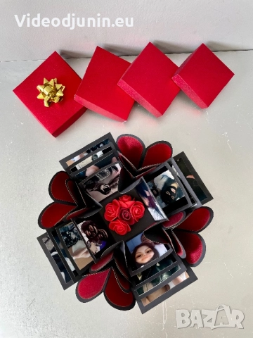 Експлодираща кутия със снимки, снимка 4 - Подаръци за сватба - 50637755