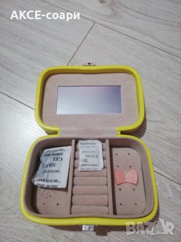 Кожена кутия за бижута, Нова, снимка 1