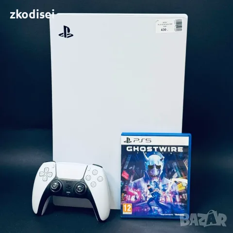 Конзола SONY PLAYSTATION PS5 DISC с 1бр. джойстик и 1бр. игра