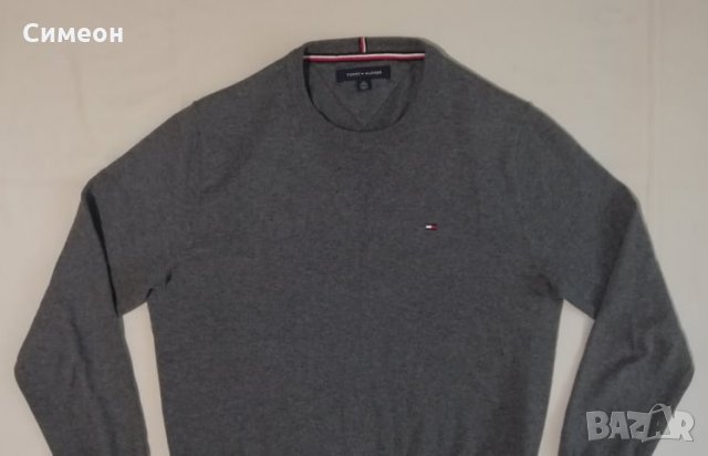 Tommy Hilfiger оригинален пуловер XS памучен пуловер блуза, снимка 2 - Пуловери - 34292777