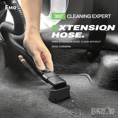 Мощна прахосмукачка - CascadeVac безжичена преносима за ръка. Акум.Батерия, снимка 6 - Аксесоари и консумативи - 48683512