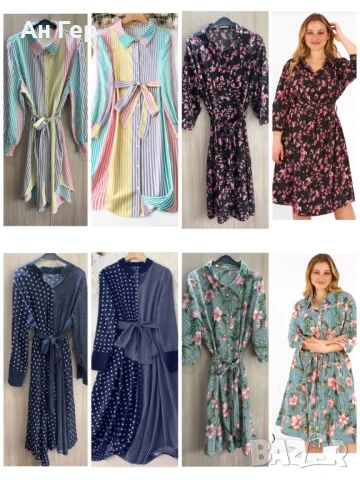 Рокли дамски от XL-4XL, снимка 4 - Рокли - 50552998