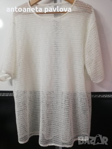 Мрежеста бяла туника , снимка 1