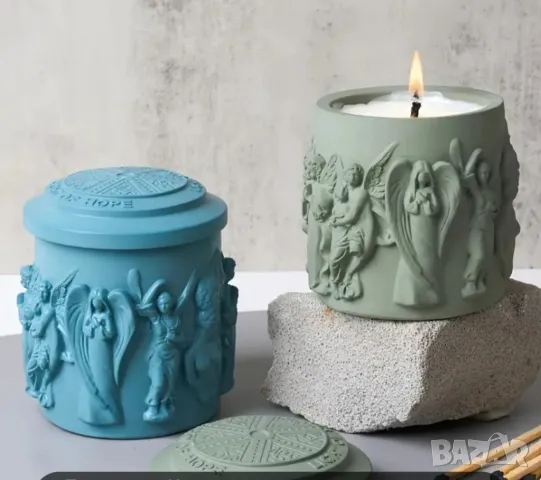 Молд бурканче/кашпа ангели , снимка 2 - Форми - 48507656