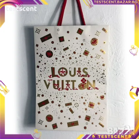 Бутикова подаръчна торба Louis Vuitton LV Christmas Holidays 2023 - 2024 Shopping Bag празнична, снимка 16 - Чанти - 48421523