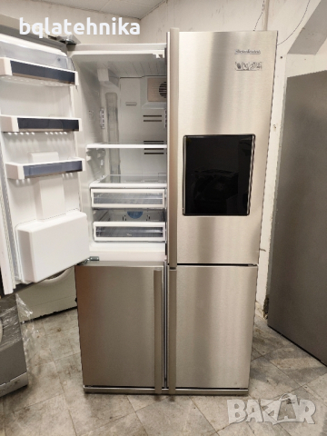уникален иноксов хладилник с фризер, снимка 9 - Хладилници - 44638531