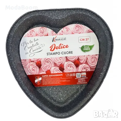 Форма за торта 27,5 x 26,8 x 4,5 см, мраморно покритие, снимка 2 - Форми - 48349403