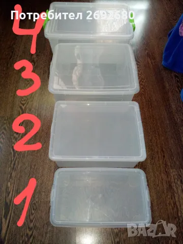 Нови прозрачни кутии за съхранение/цени в описанието , снимка 5 - Други стоки за дома - 49009812