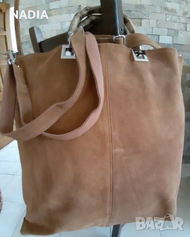 Луци Lucy Чанта от естествена кожа, снимка 3 - Чанти - 34248738