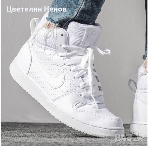 Маратонки NIKE Court Borough Mid номер 38 , снимка 7 - Маратонки - 29198445