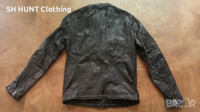 Jack & Jones Lamb Leather Jacker Размер M мъжко яке естествена кожа 4-57, снимка 2 - Якета - 52226773