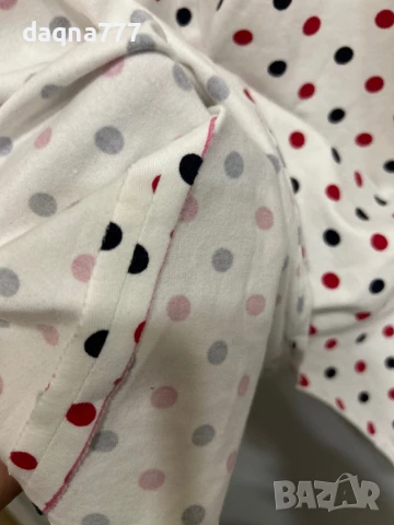 Нова!  БЯЛА БЛУЗА НА ЦВЕТНИ ТОЧКИ, снимка 6 - Тениски - 50952808