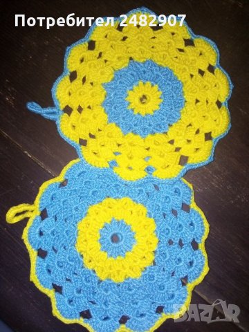 Комплект от 2 бр. ръкохватки - ръчна изработка, снимка 2 - Аксесоари за кухня - 30086739