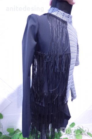 Детска рокля за спортни танци с ресни, снимка 4 - Детски рокли и поли - 39048464