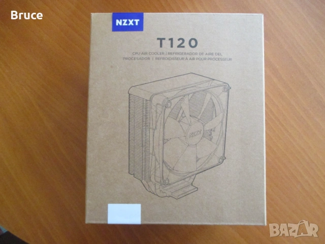 Охлаждане за процесор NZXT T120м бял, съвместим с Intel/AMD сокети, снимка 3 - Други - 54319258