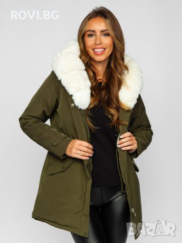 Разпродажба Дамска парка 4109 зелена, снимка 6 - Якета - 37967971