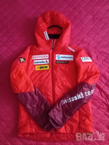 Мъжко тънко пухено ски яке размер 48/М - Descente Швейцарски ски отбор
